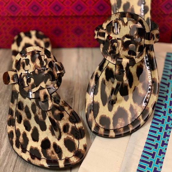 Tory Burch Natural Leopard Miller Patent Leather - Picture 2 of 6